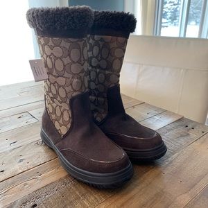 Coach Brown Winter Snow Boots!